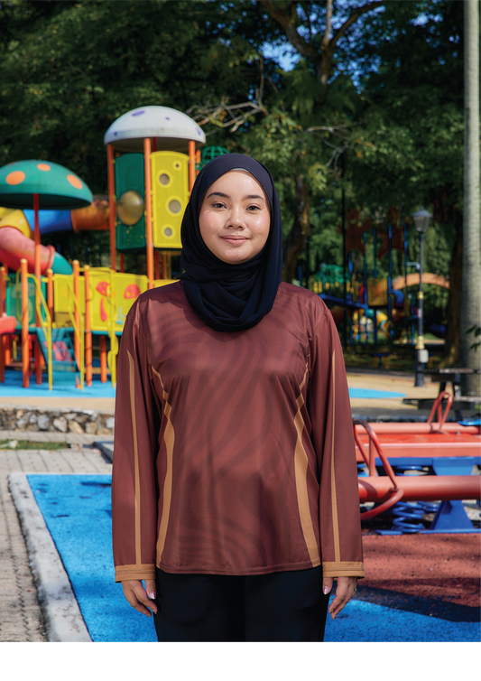 ALUNA ACTIVE TOP - MOCHA