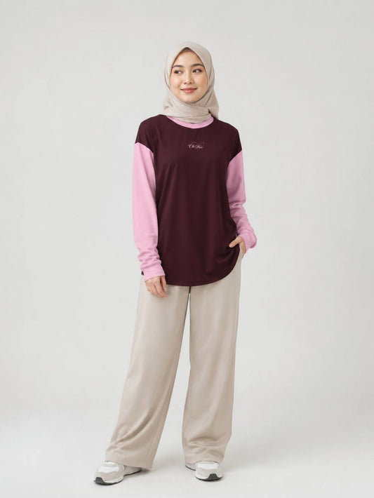 CHROMA CASUAL TOP - ROUGE