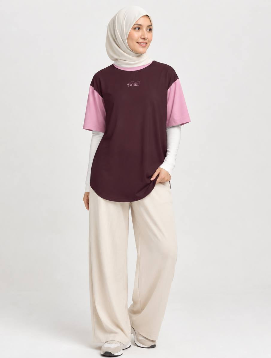 CHROMA CASUAL TOP - ROUGE